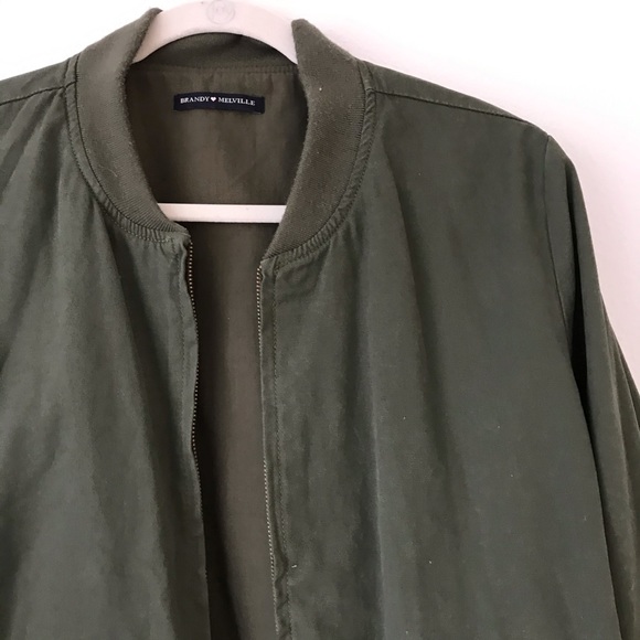 Army Green Bomber Jacket - Picture 2 of 3